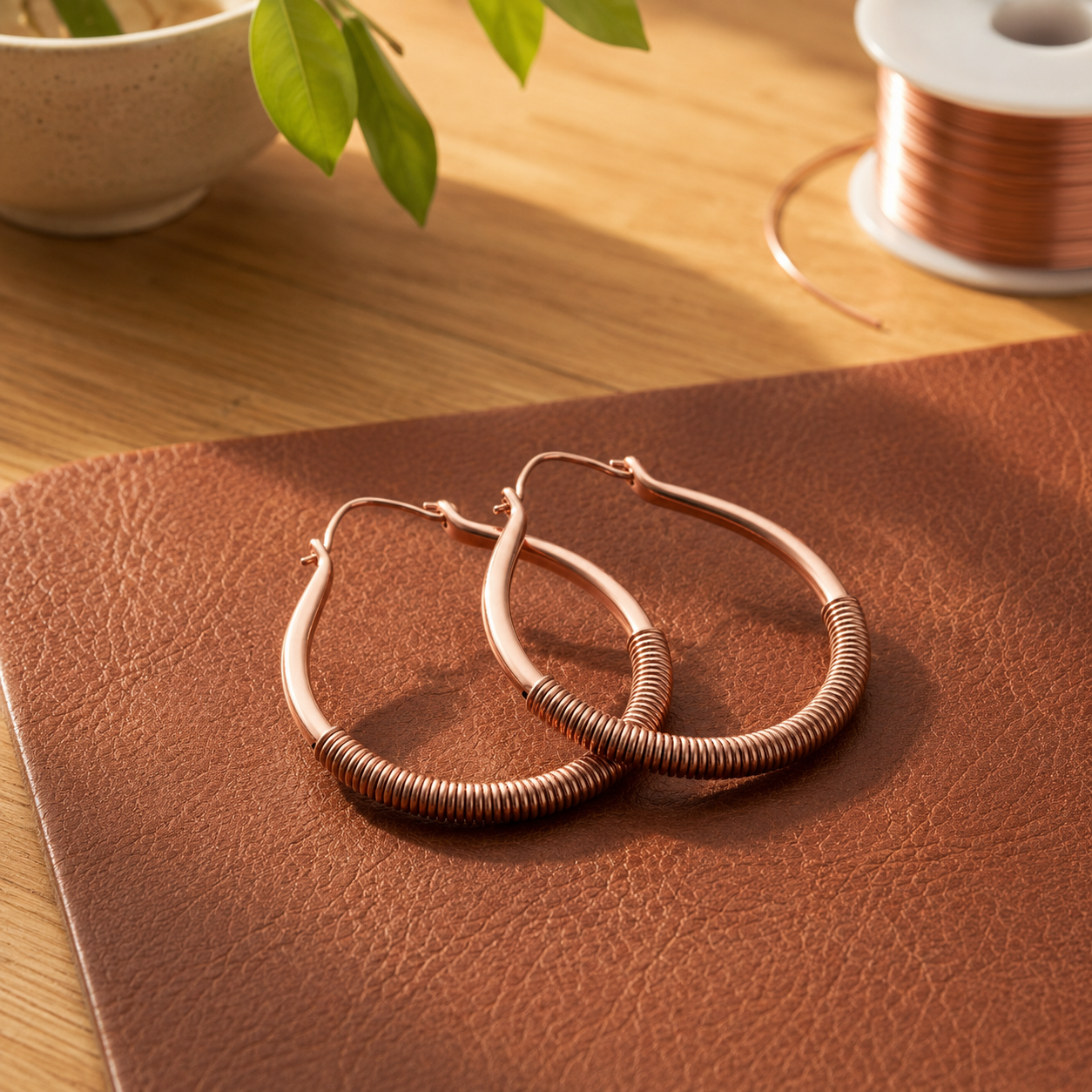 Brook Copper Earrings