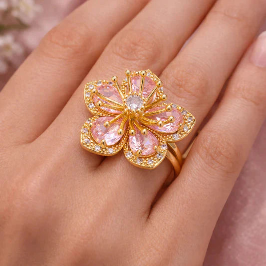 Pink Crystal Majesty Ring