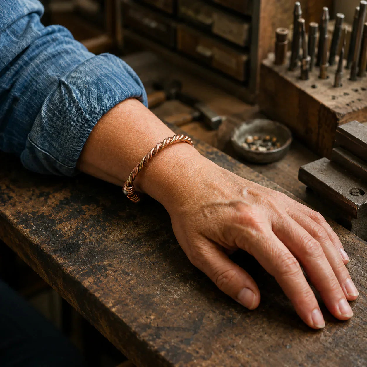 Classic River Copper Bracelet