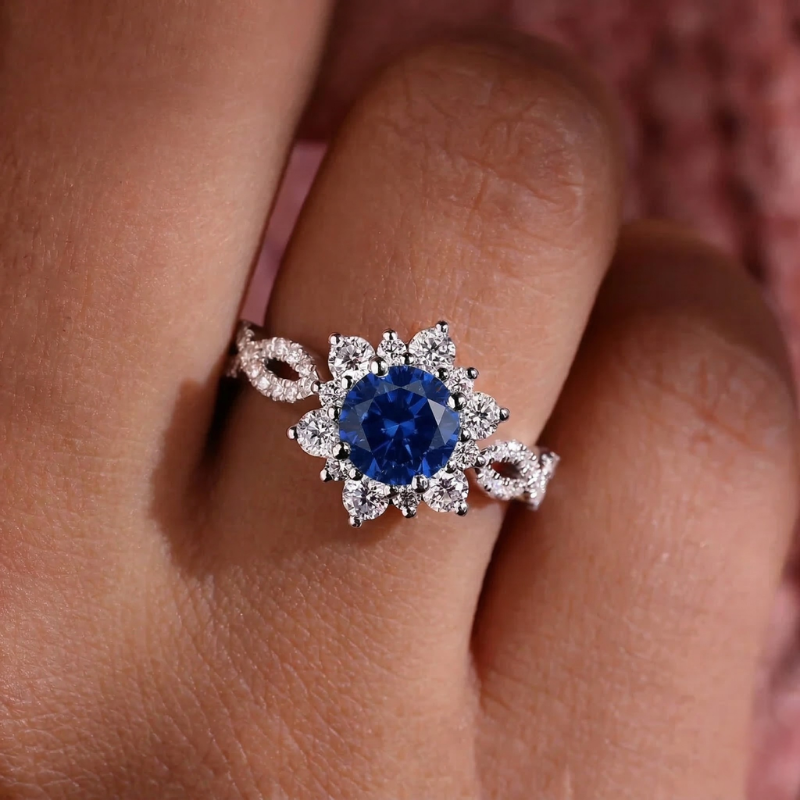 White Gold Sapphire Ring