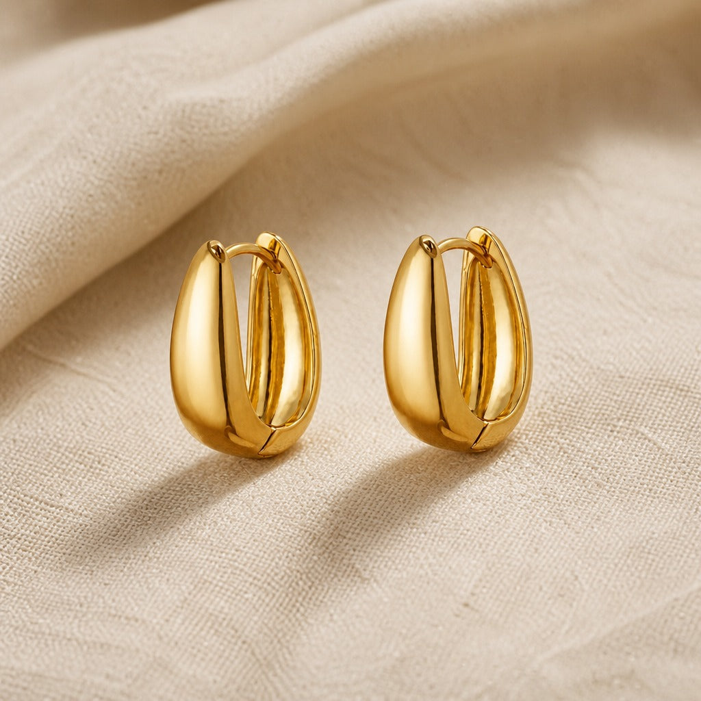 Muse Contemporary Gold Hoops