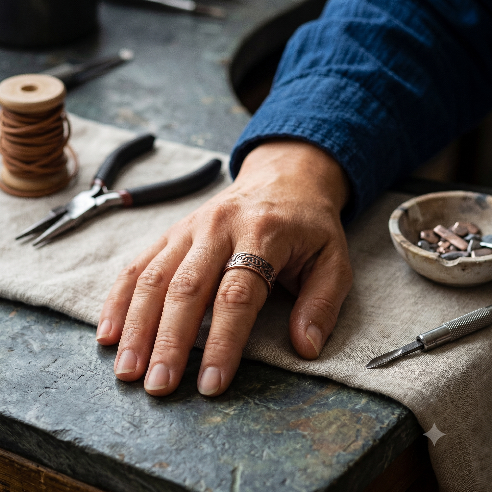 Nub Copper Ring