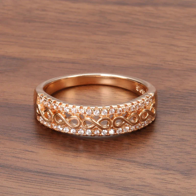 Graceful Infinity Zirconia Ring