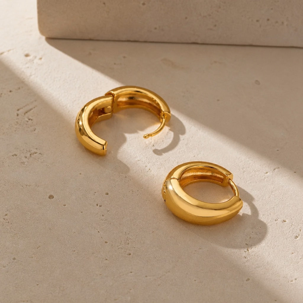 Vellora Gold Hoop Earrings