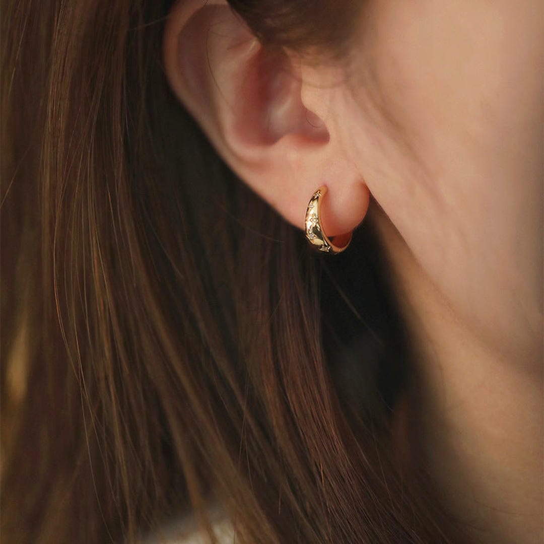 Luxury Gold Silver Earrings