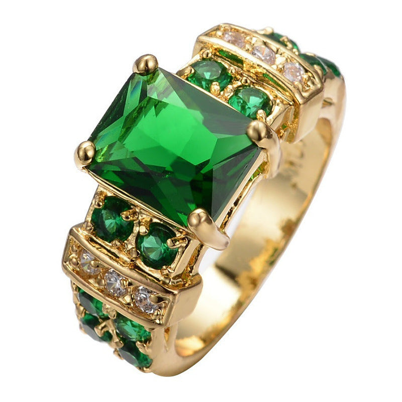 Exquisite Emerald Gold Ring