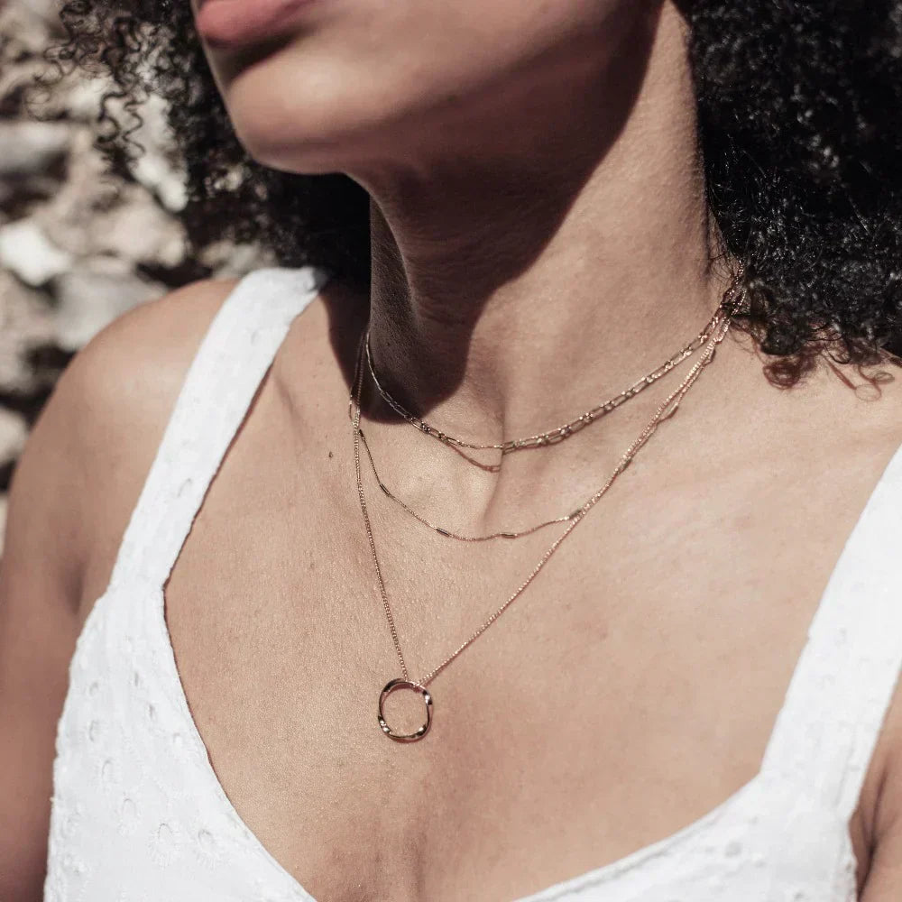 Triple Strand Layer Necklace