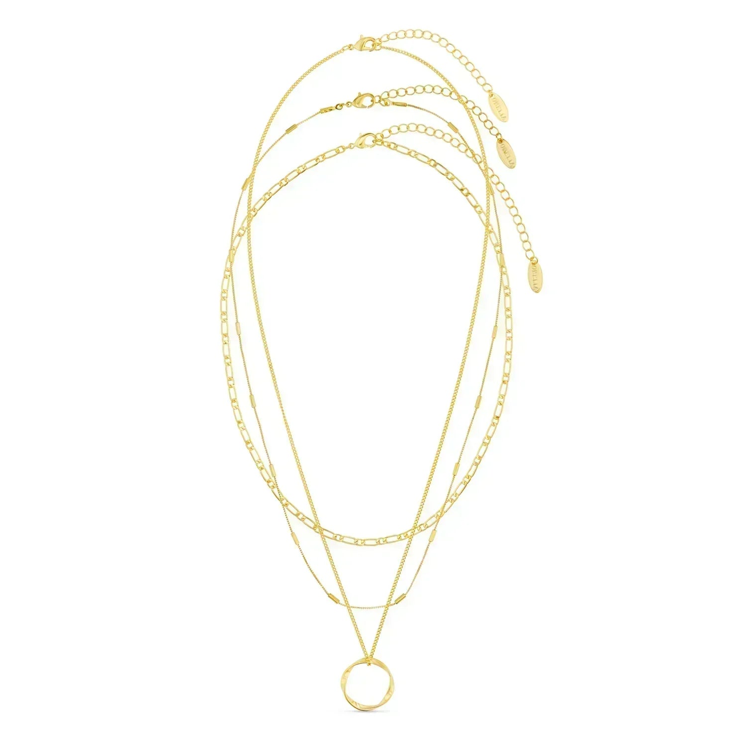 Triple Strand Layer Necklace