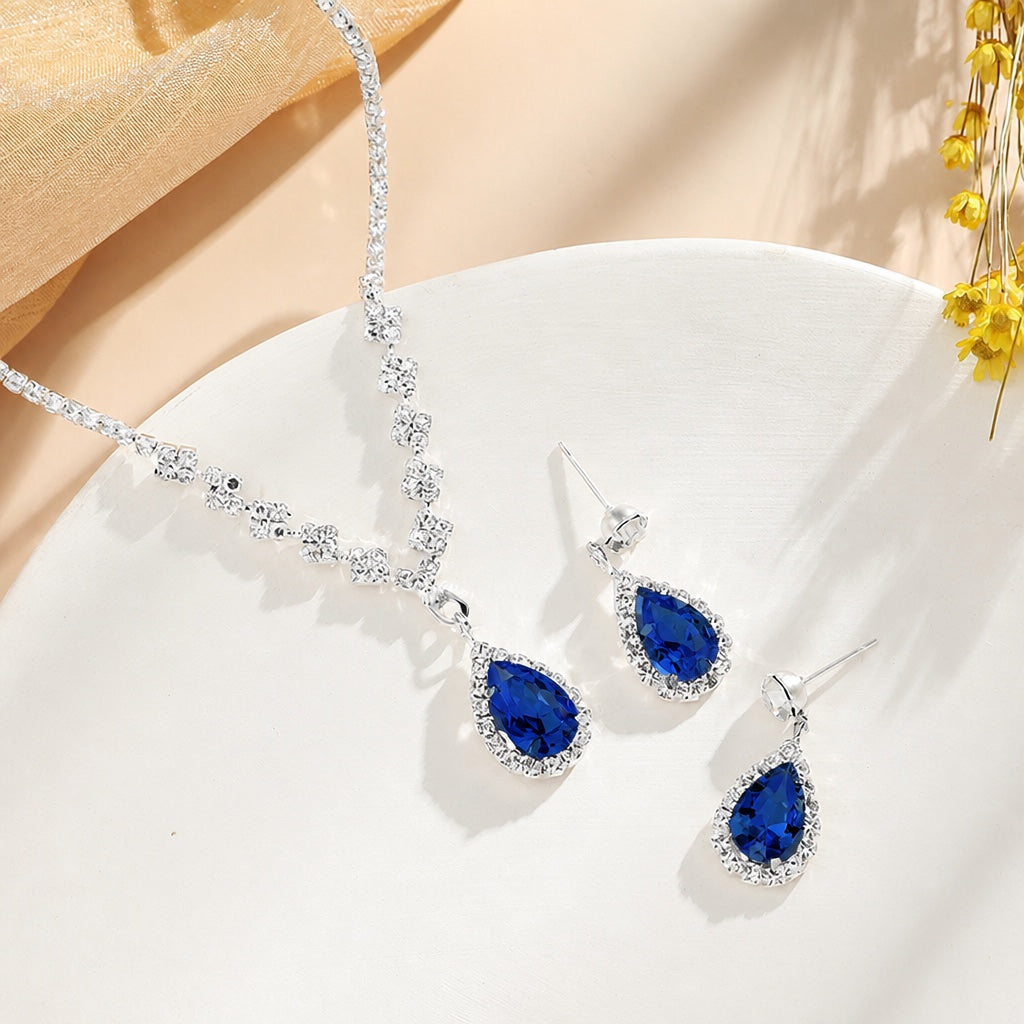 Radiant Luxury Necklace And Earrings