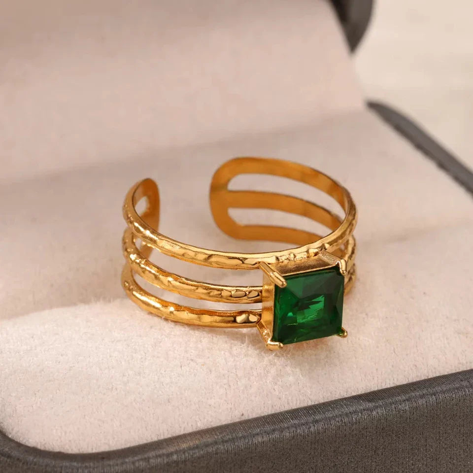 Emerald Solstice Band Ring