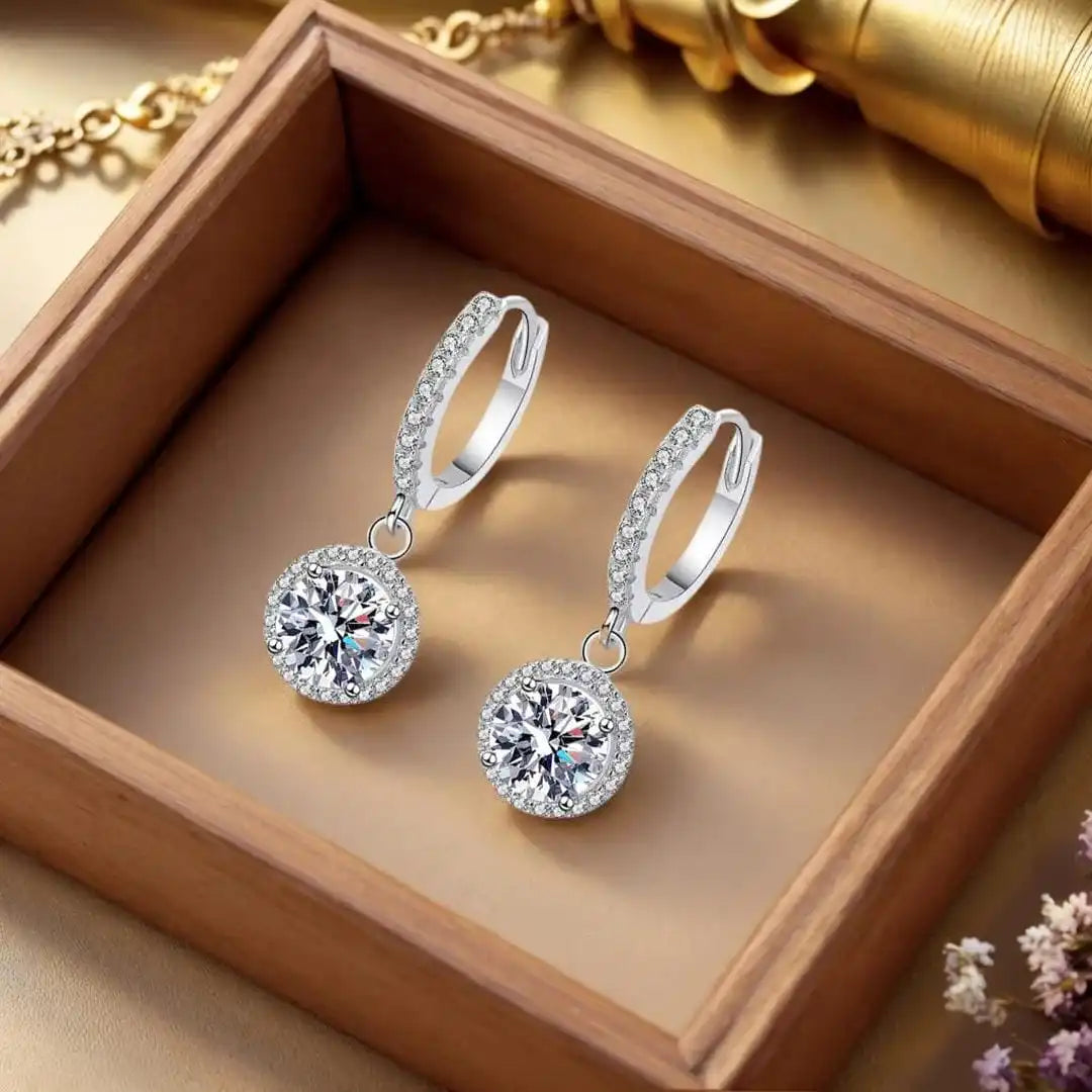 Sterling Silver Stone Earrings