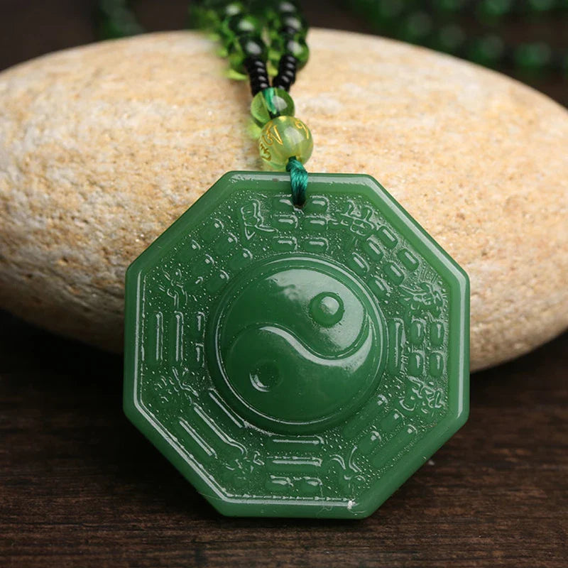 Jade Yin Yang Pendant Necklace