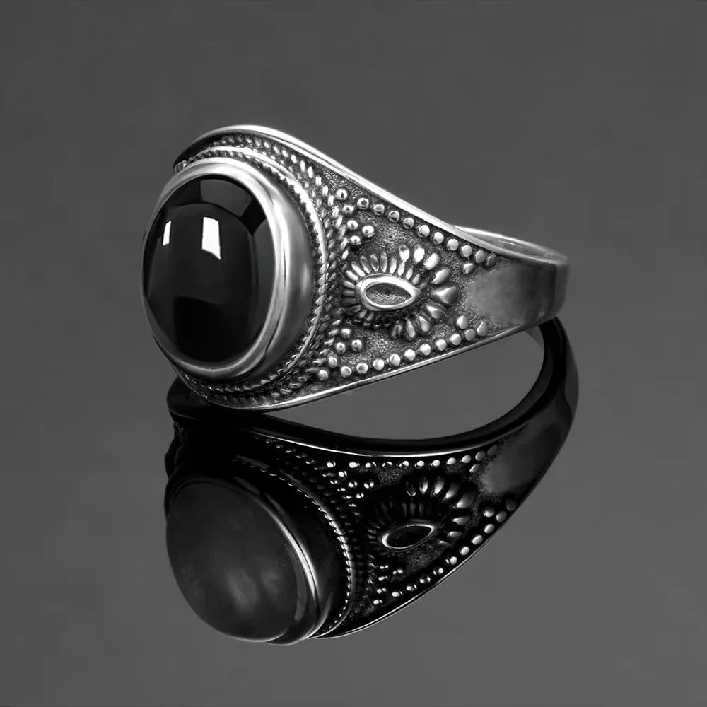 Black Onyx Signet Ring