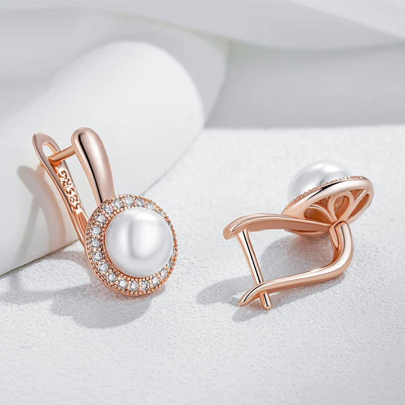 Elite Pearl Drop Rose Gold Ring