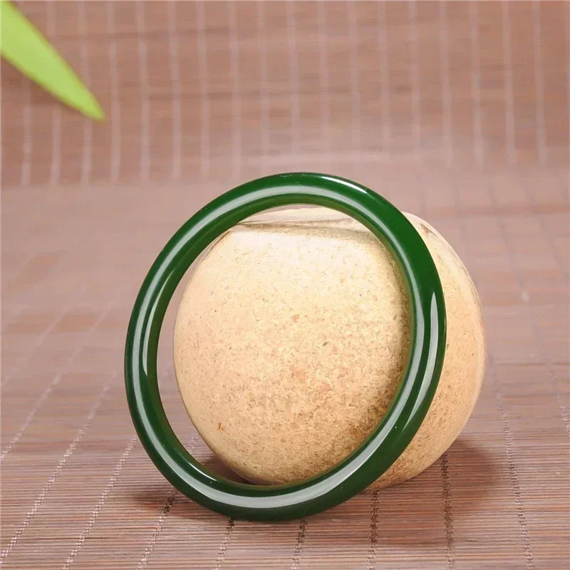 Green Jade Round Bracelet