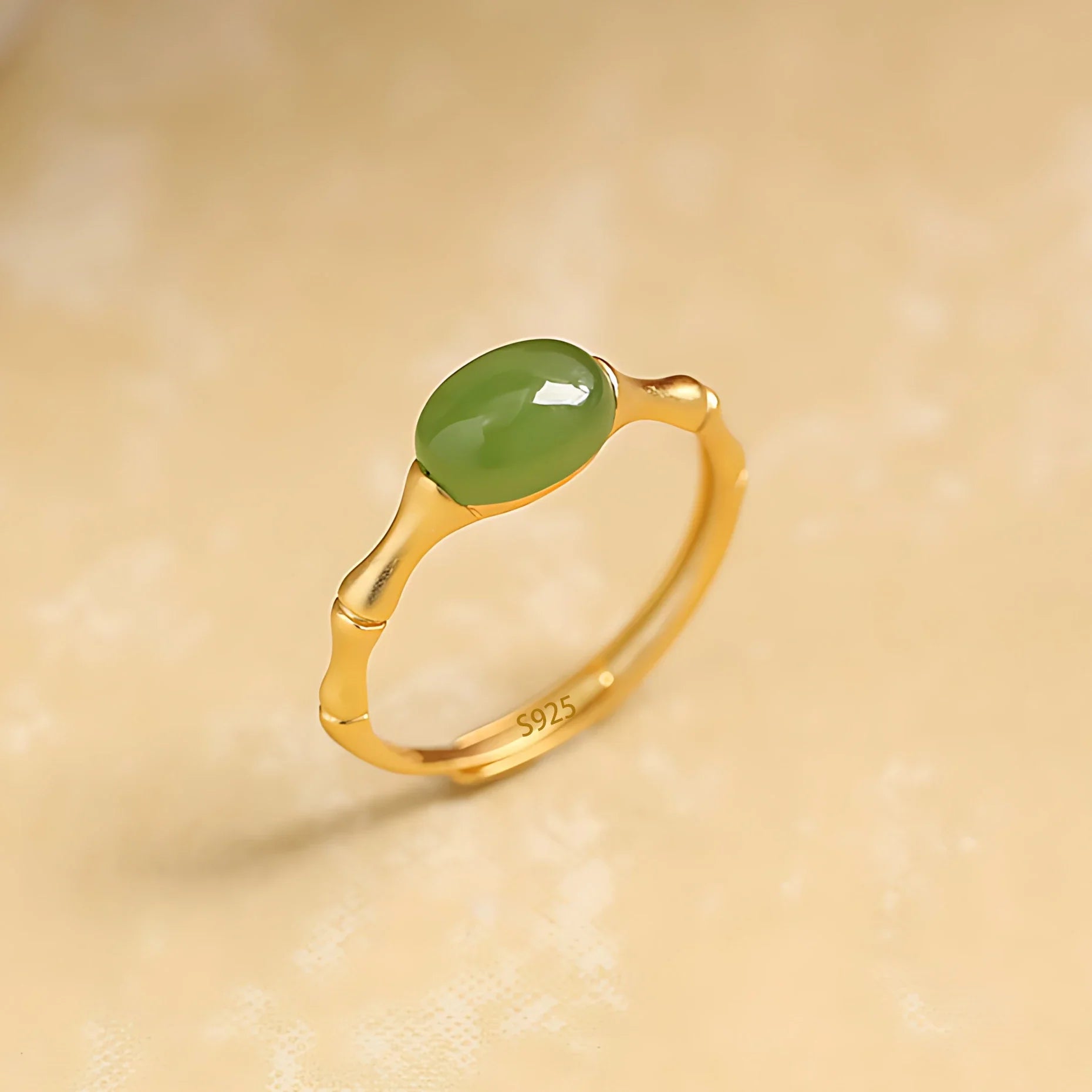 Polished Pearl Bamboo Ring