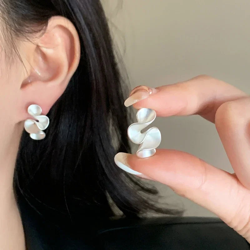 Lucia Sofia Silver and Gold Earrings