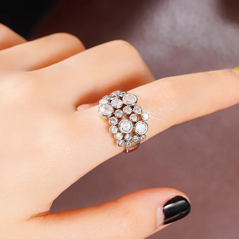 Lavish Round Cubic Zirconia Ring