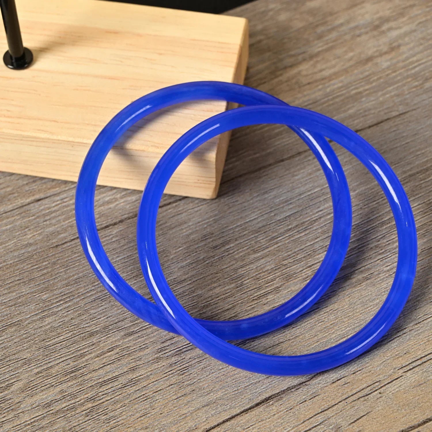 Polished Glass Jingle Bangles