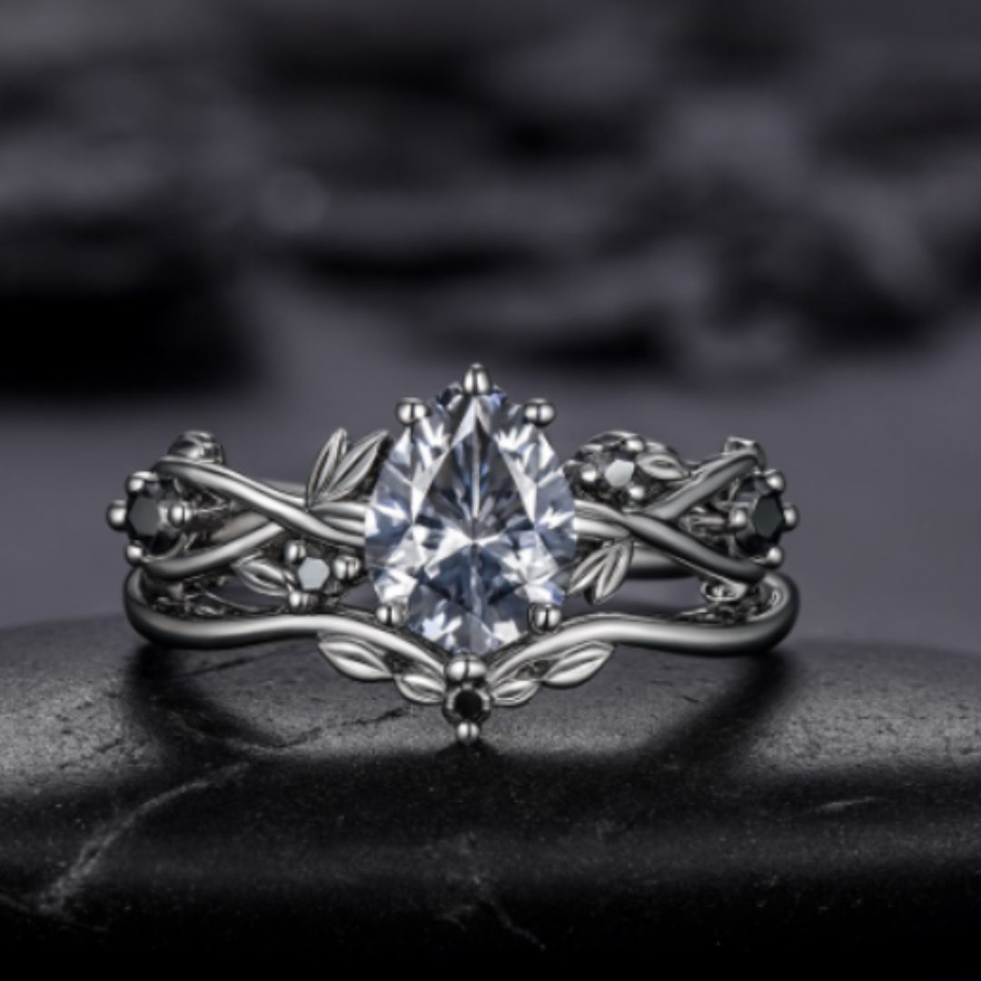 Grace Pear Cut Vine Ring