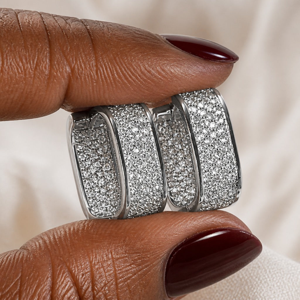 Arden Zirconia Curve Hoops