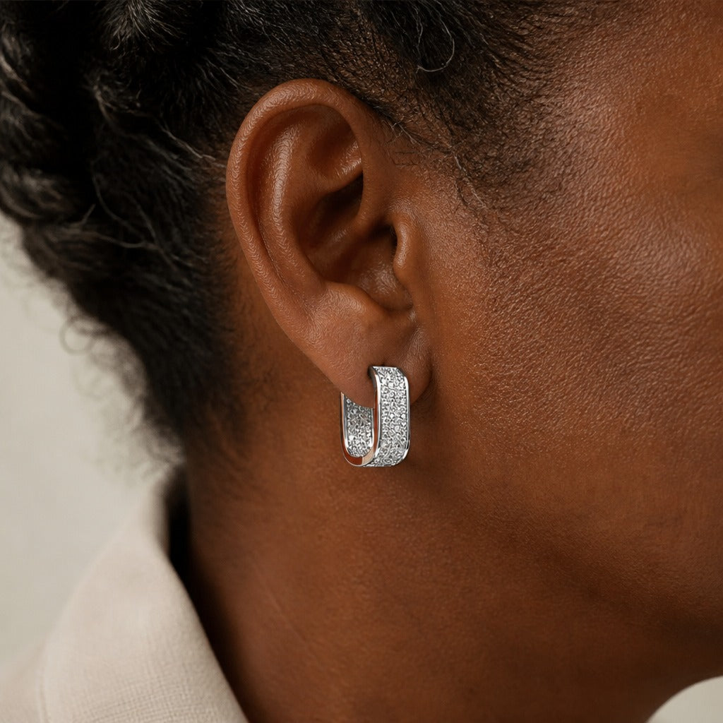 Arden Zirconia Curve Hoops