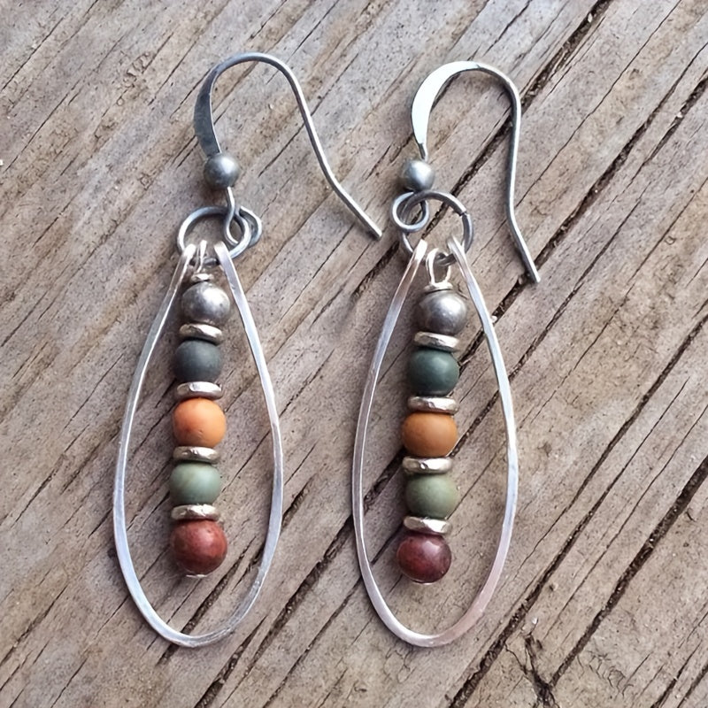 Bohemian Beaded Drop Earrings