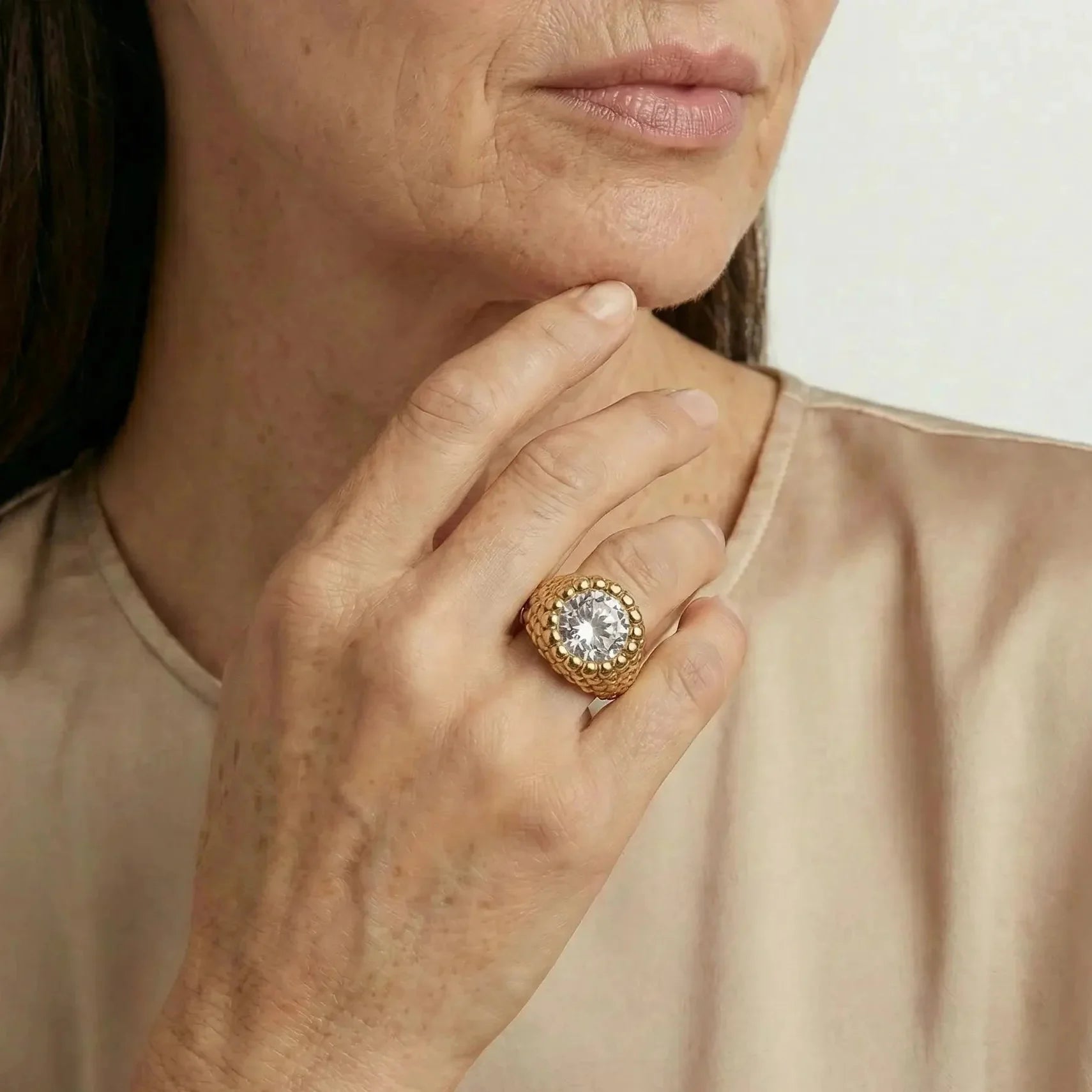 Aurora Crown Crystal Ring
