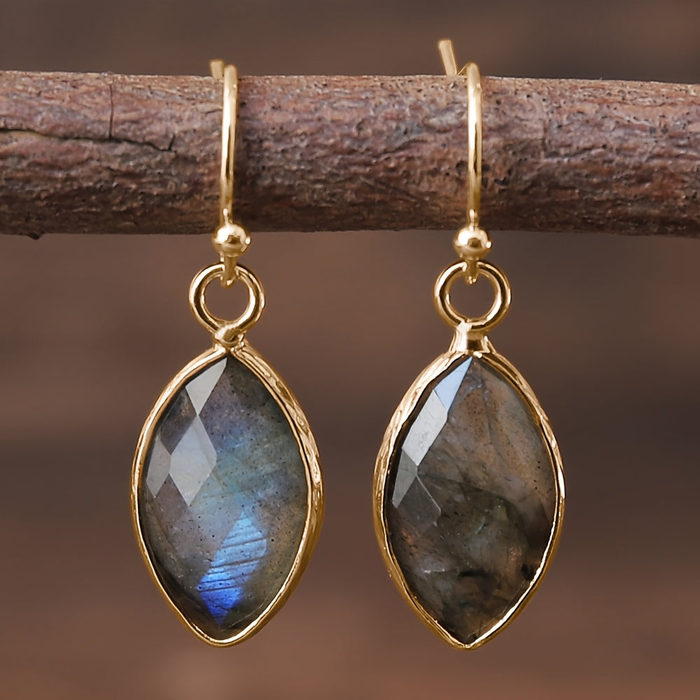 Vintage Labradorite Dangle Earrings