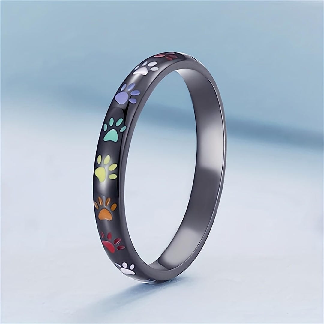 Elegant Paw Promise Ring