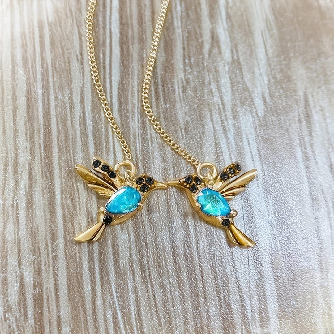 Hummingbird Gem Threader Earrings