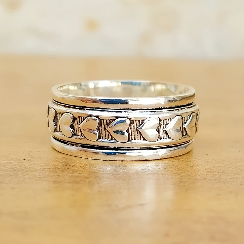 Vintage Boho Heart Ring