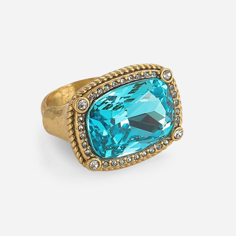 Blue Veritas Gold Ring