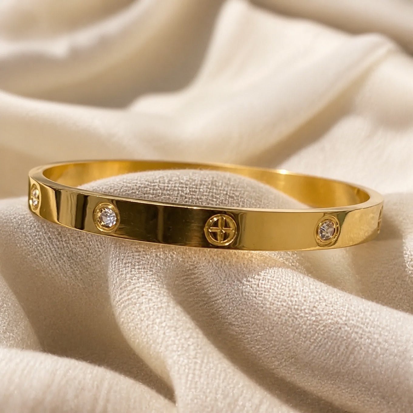 Golden Statement Cuff Bracelet