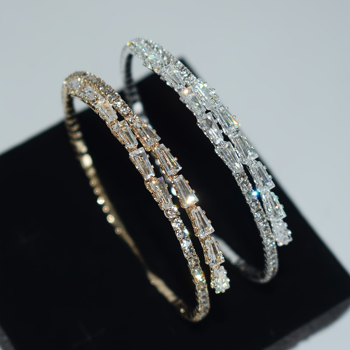 Classic White Gold Cubic Zirconia Bracelet