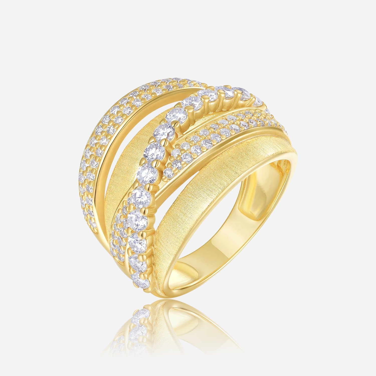 Celeste Orbit Moissanite Ring