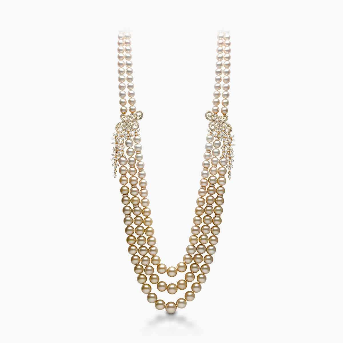 Champagne Gala Pearl Necklace