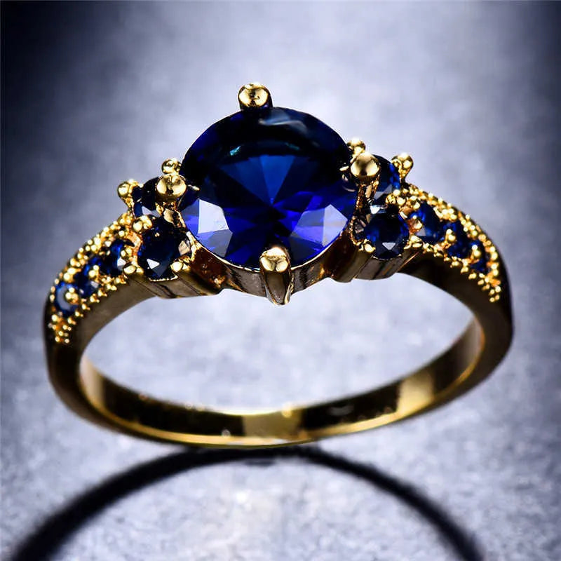 Royal Round Solitaire Accent Ring