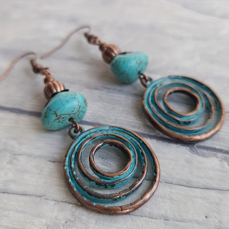 Retro Bohemian Hoop Earrings