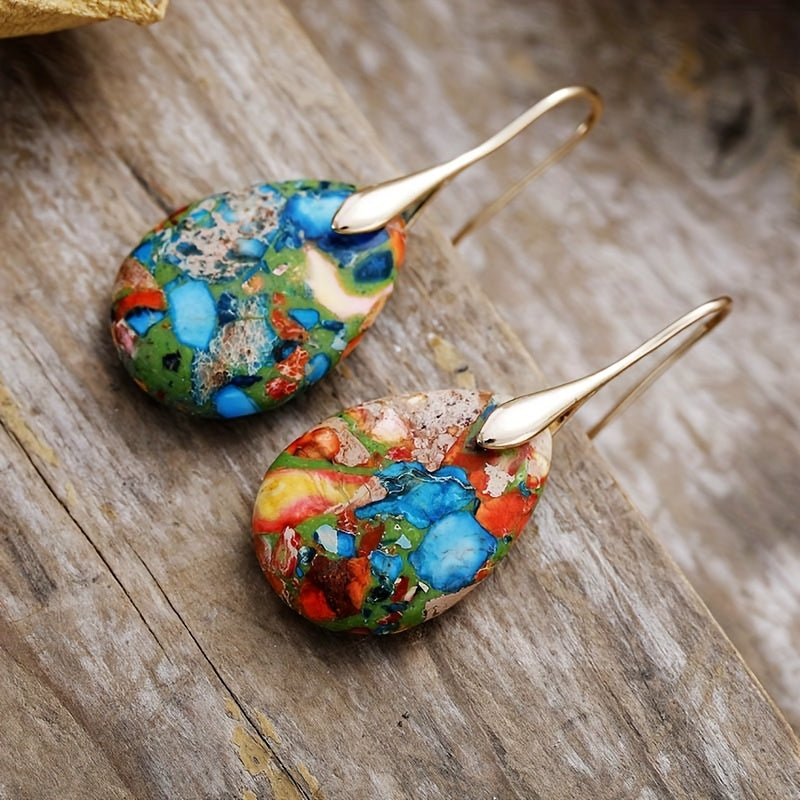 Vibrant Emperor Stone Earrings