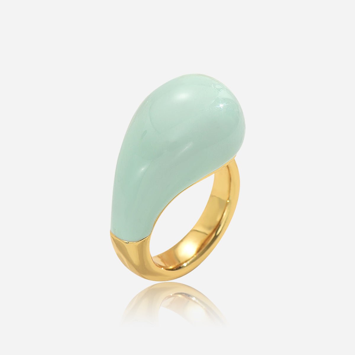 Dew Drop Enamel Ring