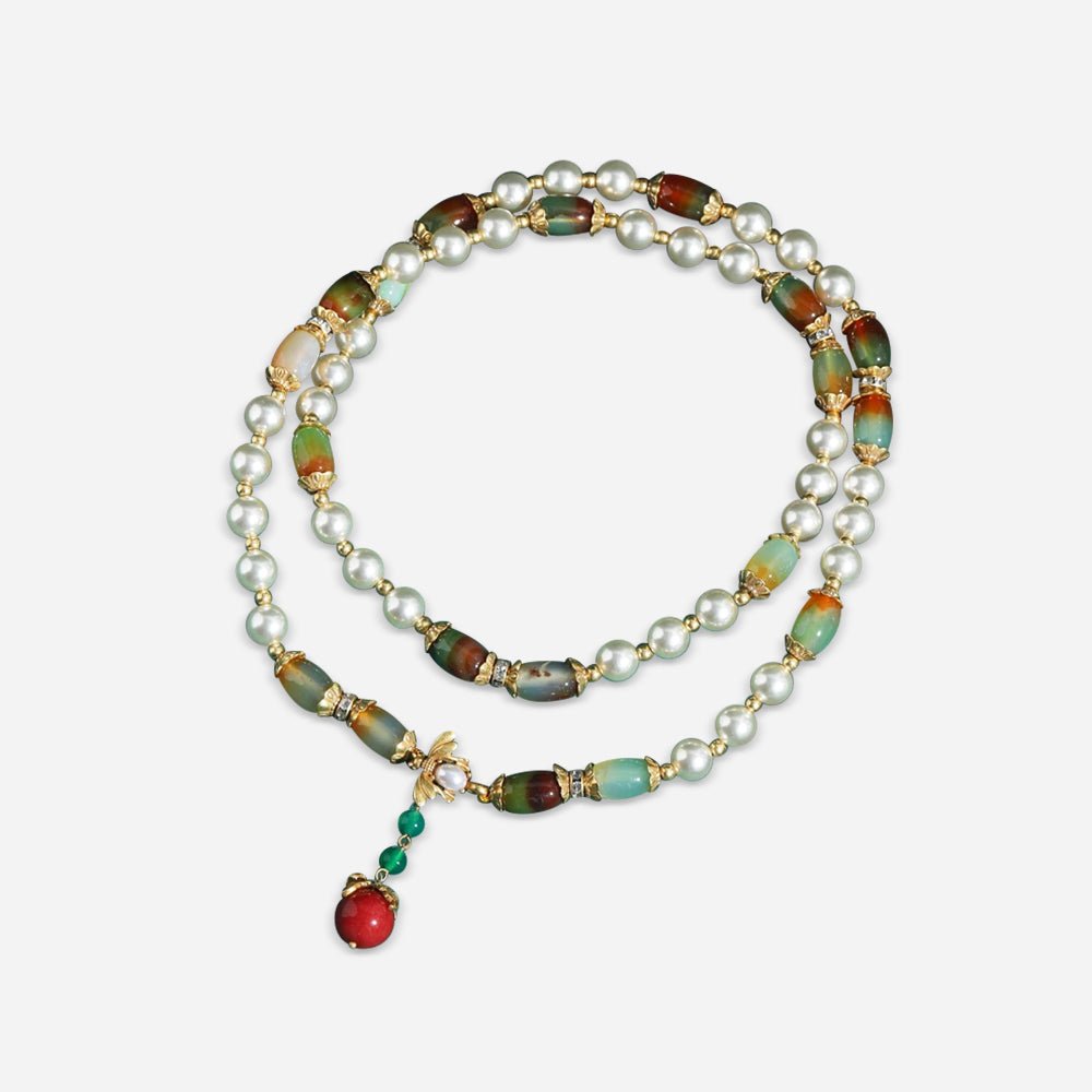 Dynasty Pearl Jade Necklace