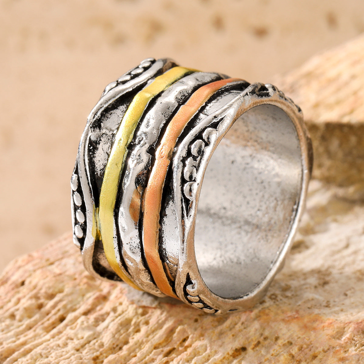 Bohemian Vintage Three Color Ring