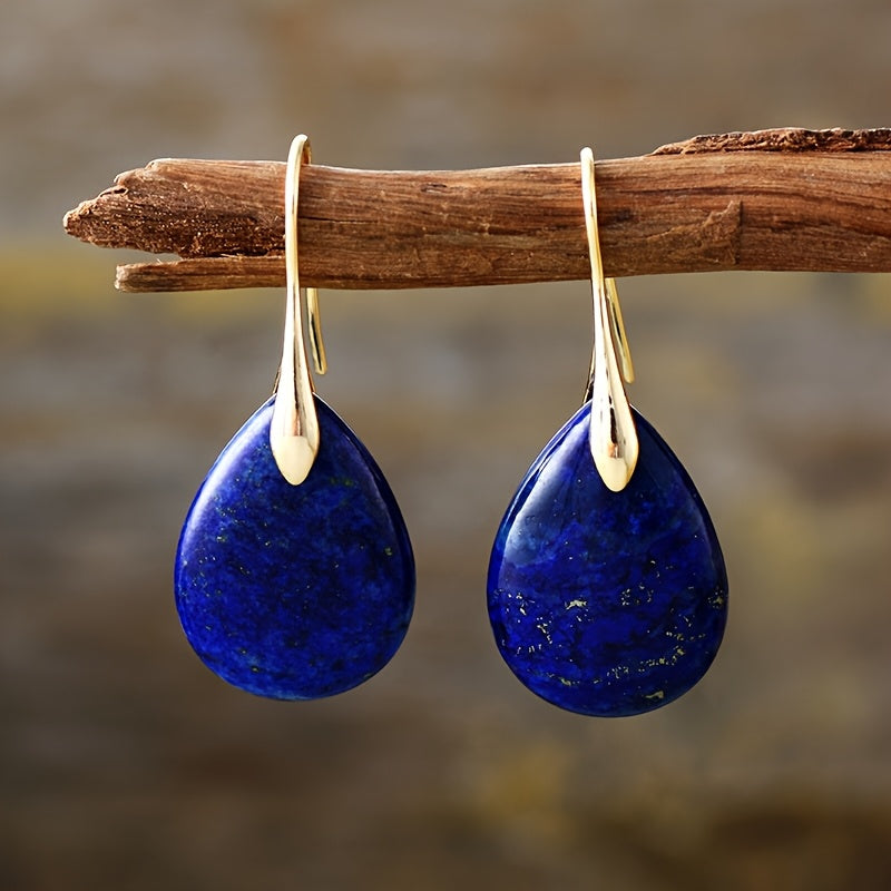 Refined Teardrop Charm Earrings
