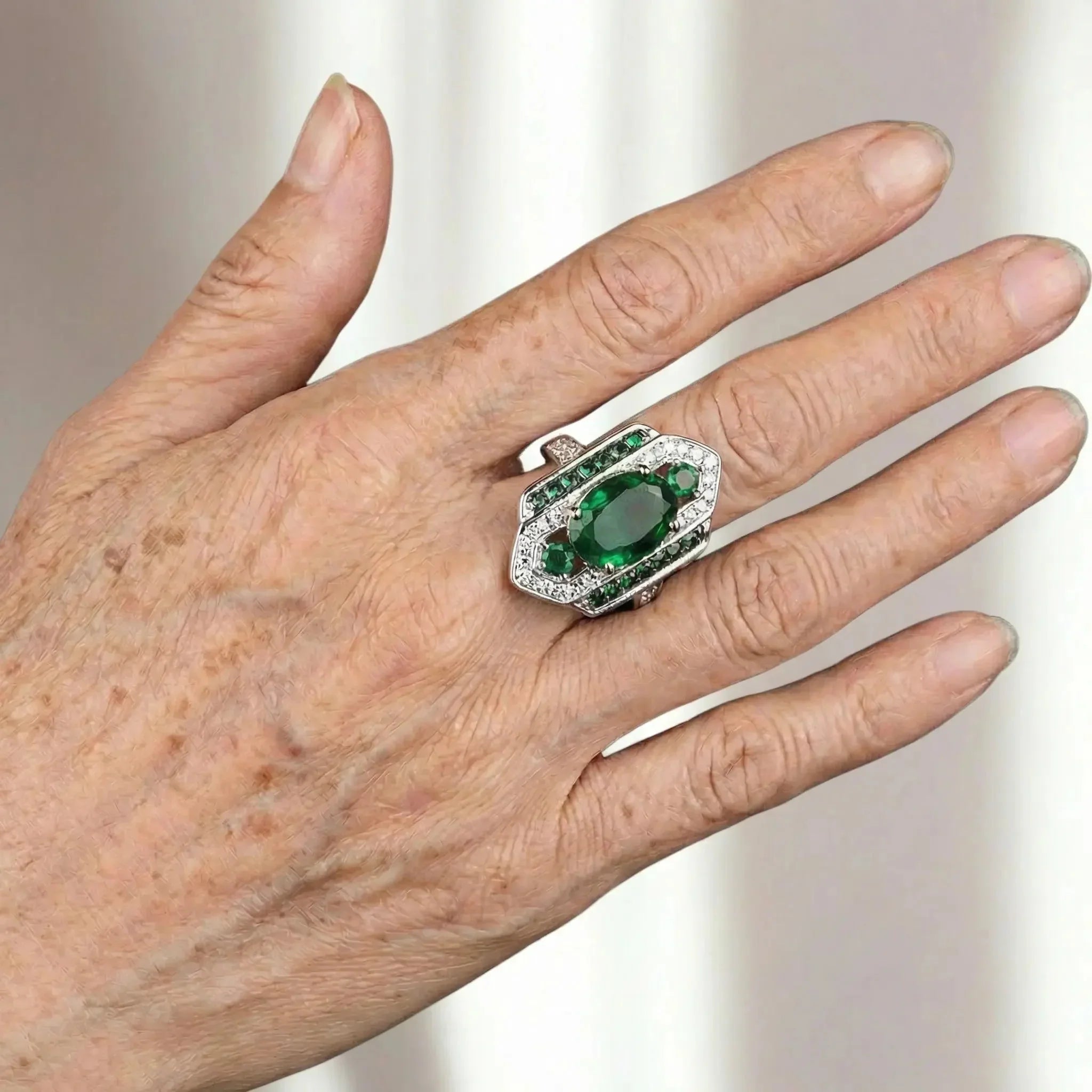 Emerald Heirloom Statement Ring