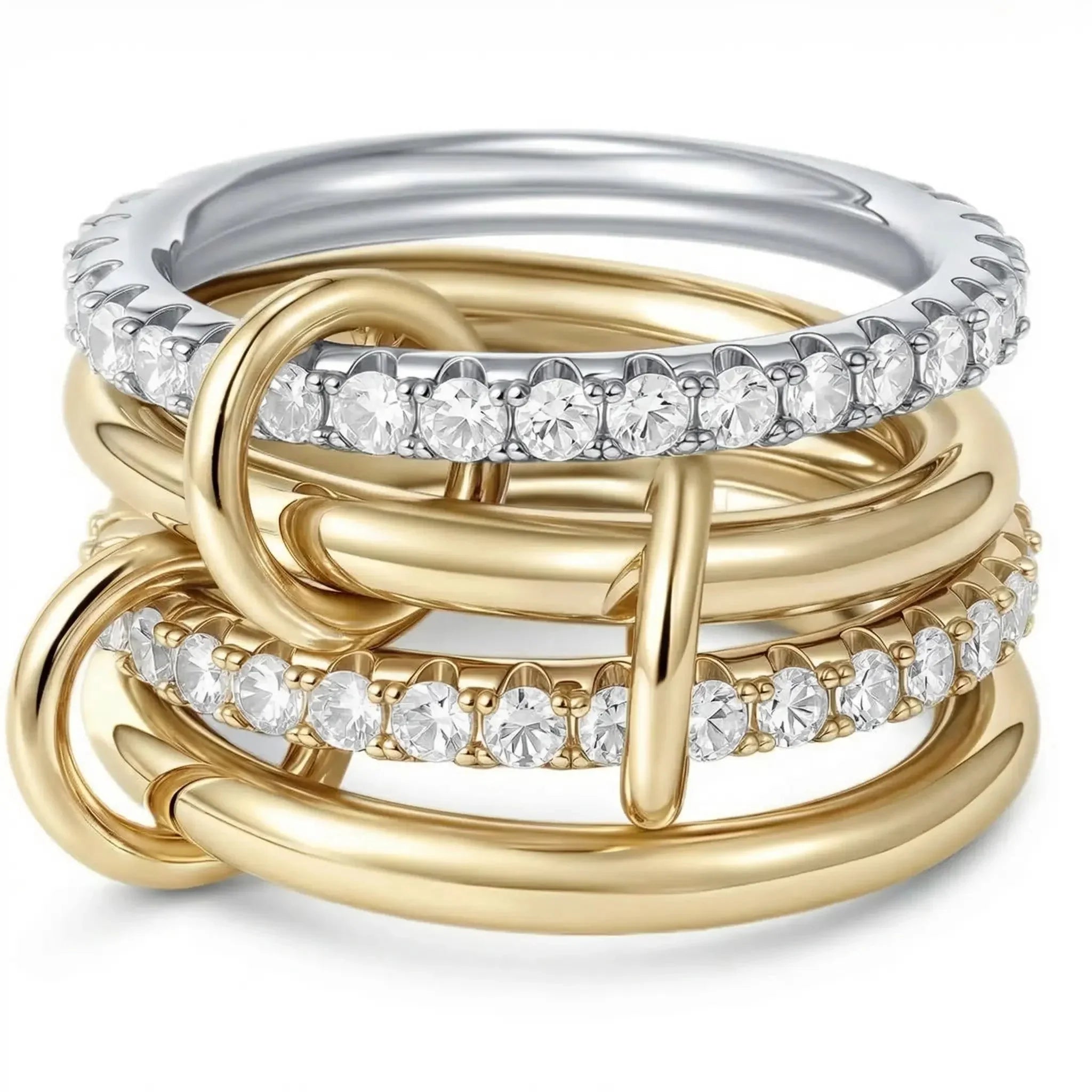Eterna Stack Crystal Ring