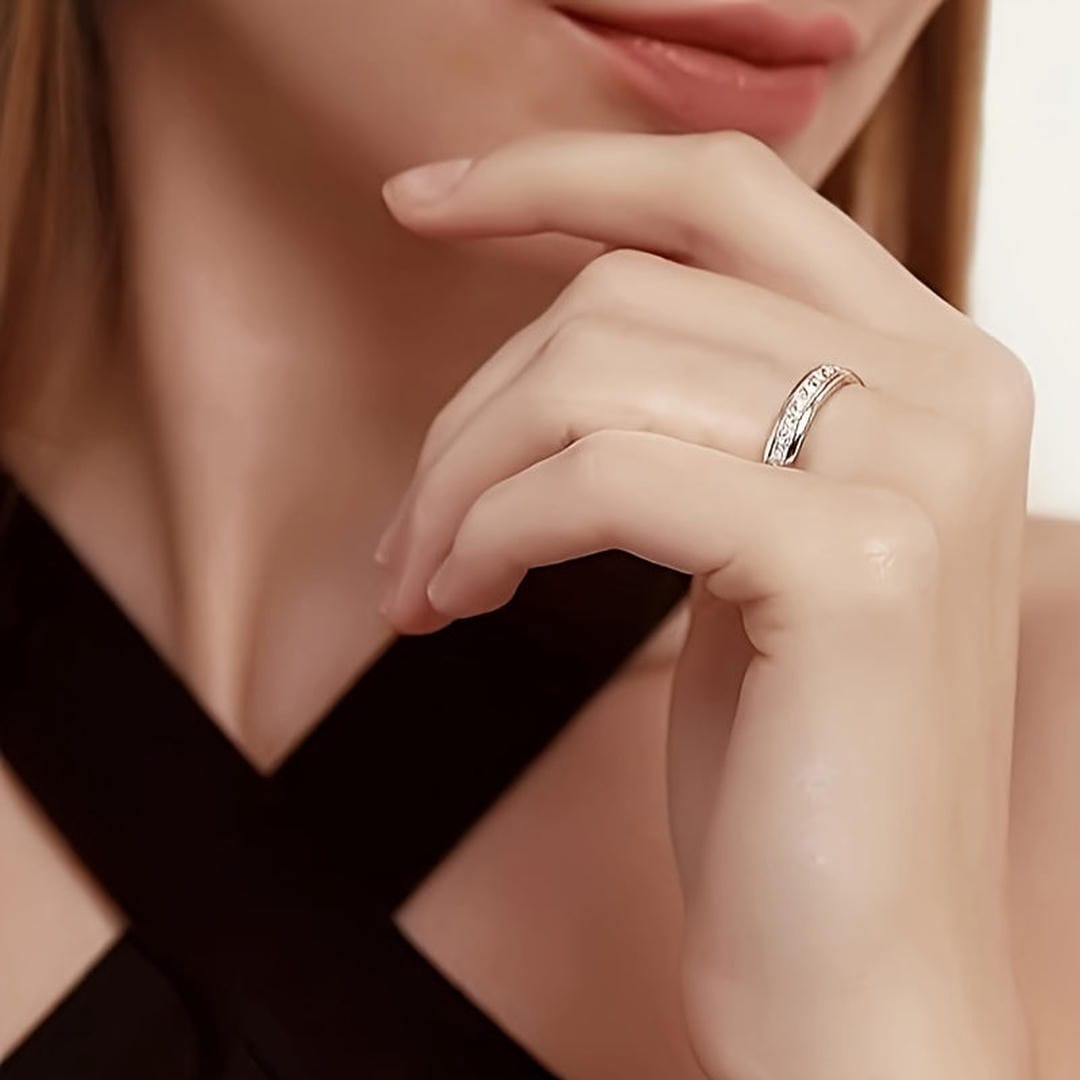 Princess Channel Titanium Band