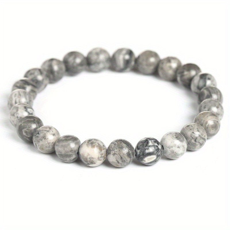 Minimalist Glowing Moonstone Bead Bracelet