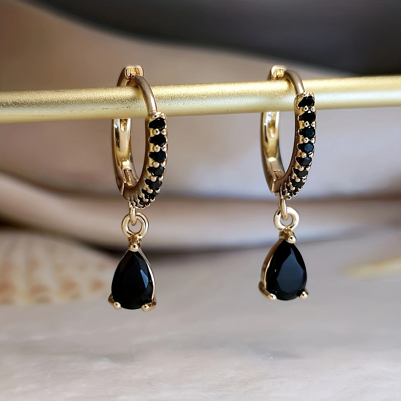 Exquisite Onyx Style Earrings