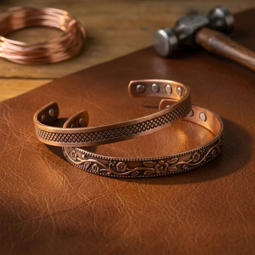 Regal Forge Copper Bracelet Set